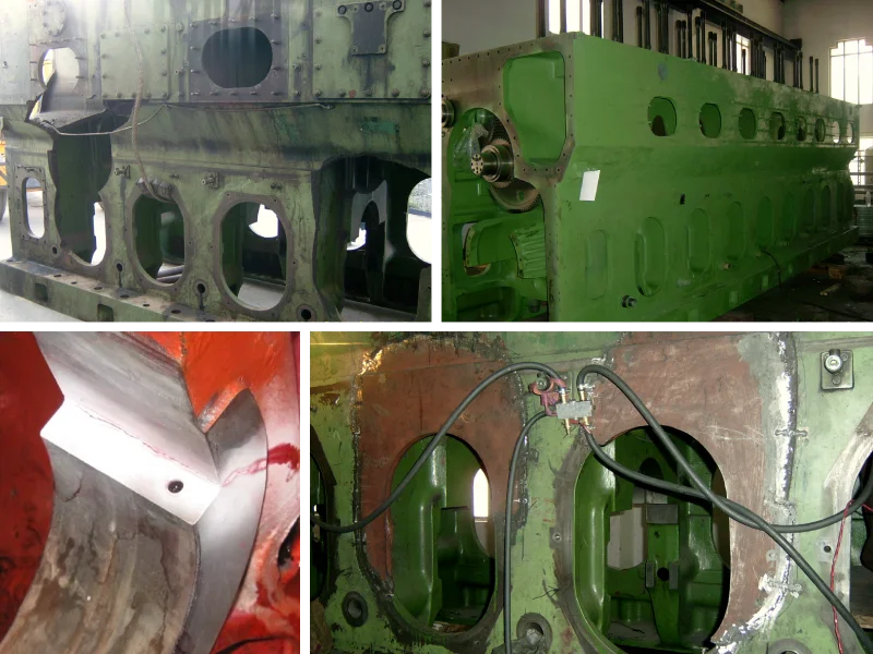 Metal Stitching of the Engine Blocks